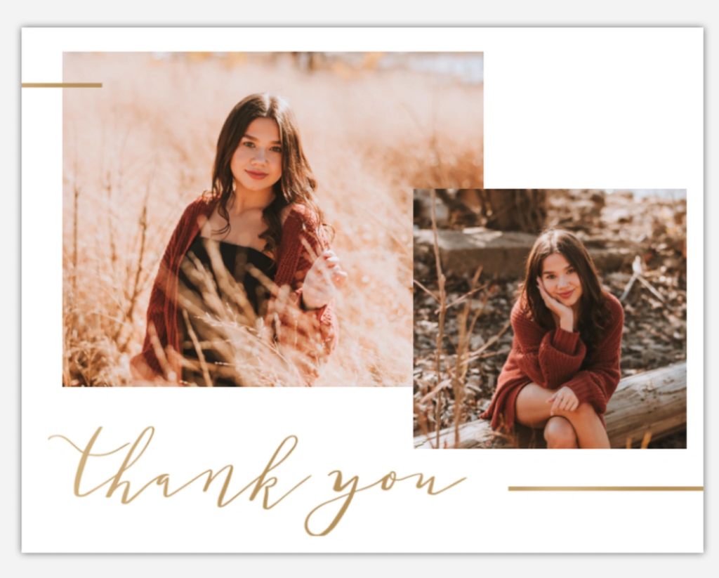 graduation custom thank you cards 2
